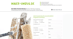 Desktop Screenshot of maler-umzug.de